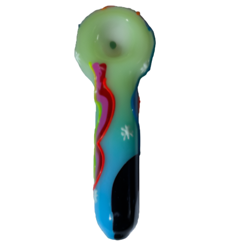 5" Gliizy Artistic Multi Color Tube Hand Pipe