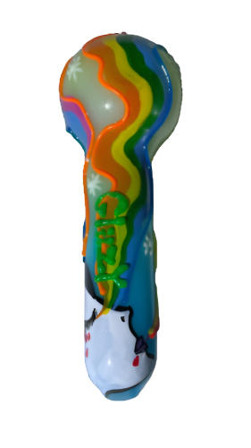 5" Gliizy Artistic Multi Color Tube Hand Pipe