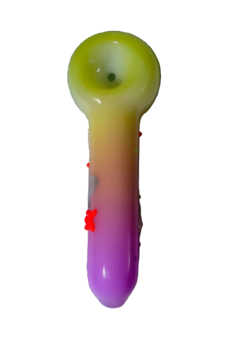 5" Gliizy Artistic Multi Color Tube Hand Pipe