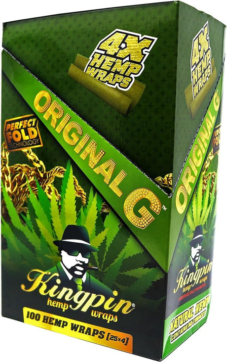 Kingpin 4X Flavored Hemp Wraps 25CT