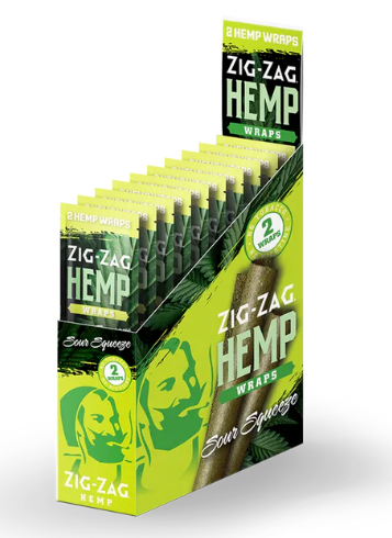 Zig Zag Hemp Wraps 2Pk 25ct New Flavors