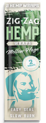 Zig Zag Hemp Wraps 2Pk 25ct New Flavors