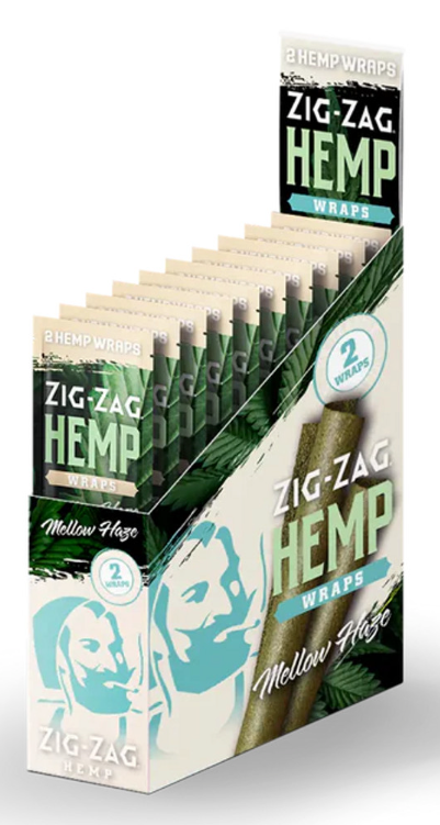 Zig Zag Hemp Wraps 2Pk 25ct New Flavors