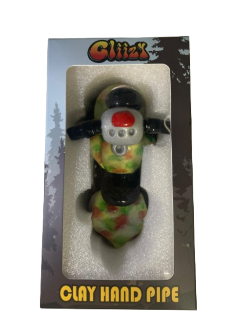 5" Glizzy Clay Hand Pipe 1Ct