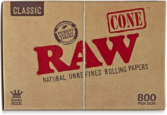 RAW-CLASSIC CONES KING SIZE 800PK