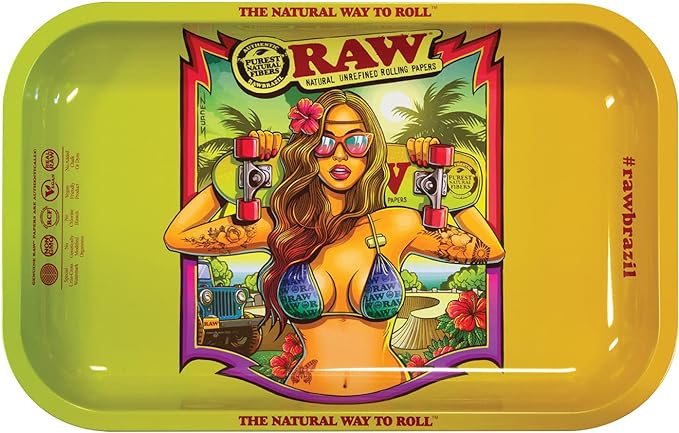 RAW ROLLING TRAY BRAZIL 2 SMALL