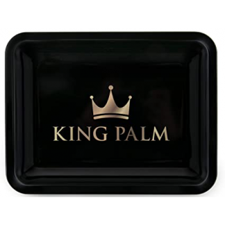 King Palm - Black Large Rolling Tray