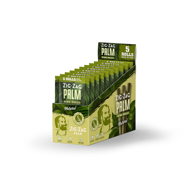 ZIG ZAG PALM KING ROLLS NATURAL 10PK