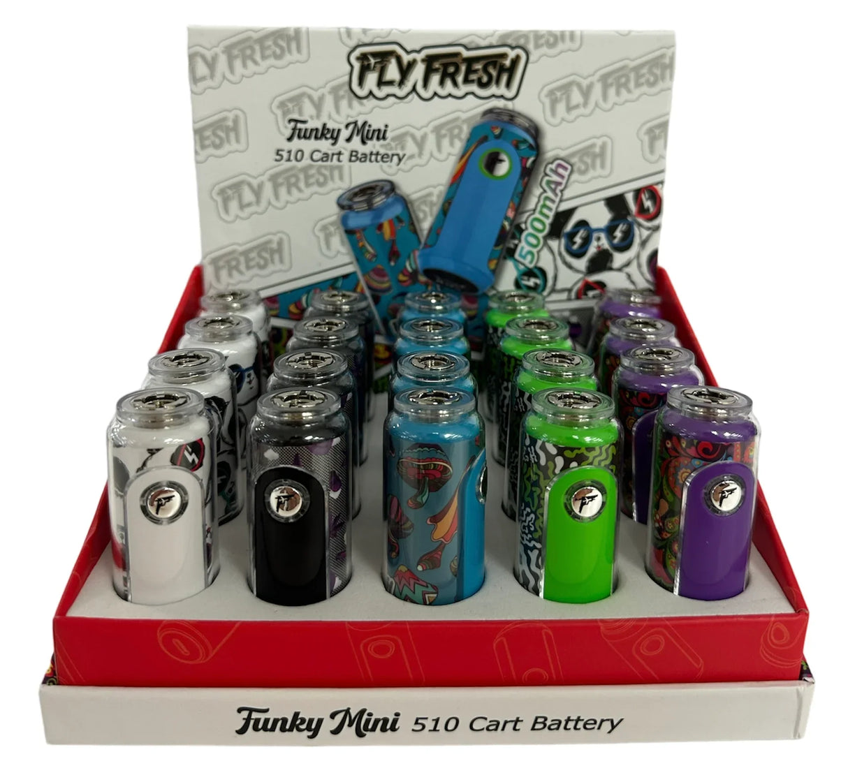 Fly Fresh - Funky Mini 510 Cart Batteries 20ct