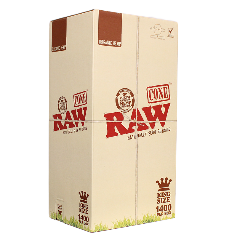 RAW-ORGANIC HEMP 1400CT KING SIZE