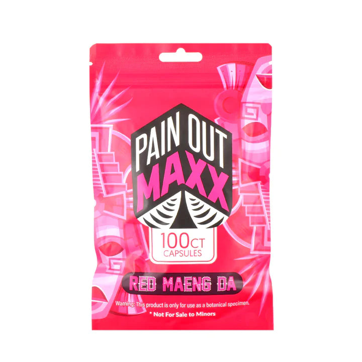 PAIN OUT MAXX KRATOM RED MAENG DA CAPSULES