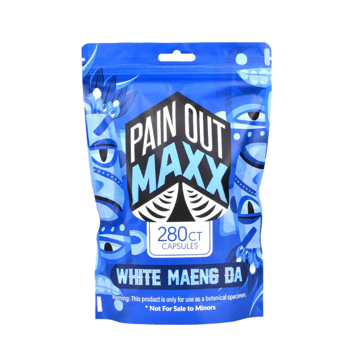 PAIN OUT MAXX KRATOM WHITE MAENG DA CAPSULES