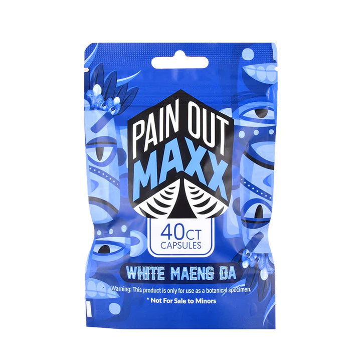 PAIN OUT MAXX KRATOM WHITE MAENG DA CAPSULES