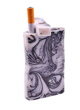 MARBLE AND ACRYLIC DUGOUT 8CT - ASSORTED COLORS AND DESIGNS